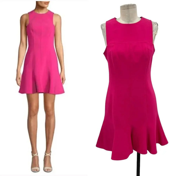 LIKELY Cordelia Dress in Fuchsia‎ Hot Pink Sleeveless Size 8 - Picture 1 of 14